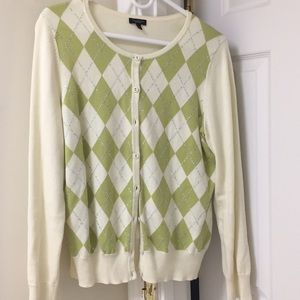 Argyle Cardigan Sweater